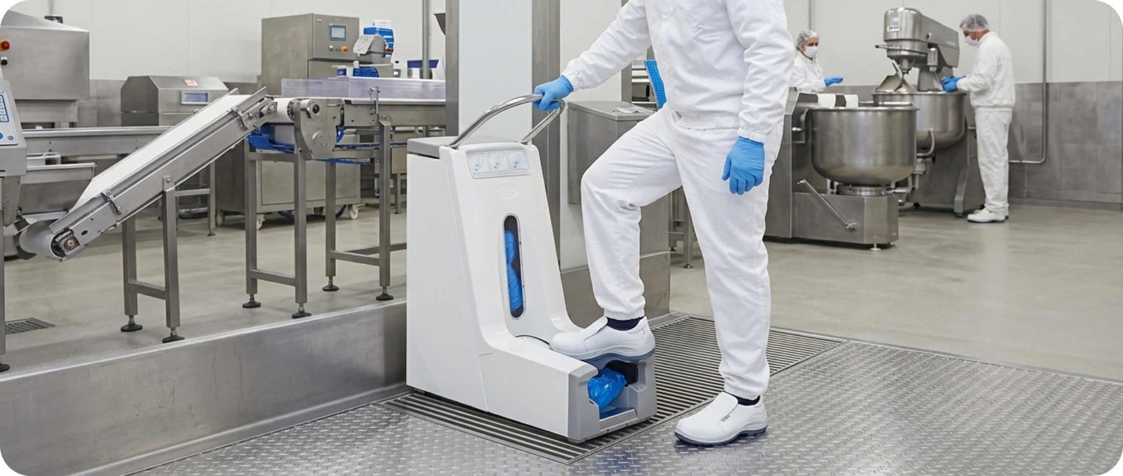 Dispenser automatico copriscarpe: 5 vantaggi per igiene e velocità nelle aree operative